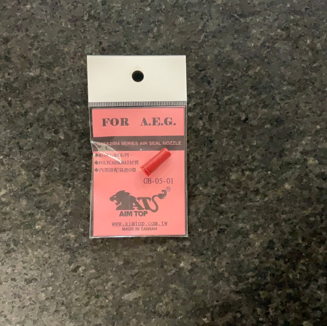 Apuntar a la boquilla de sellado de aire superior