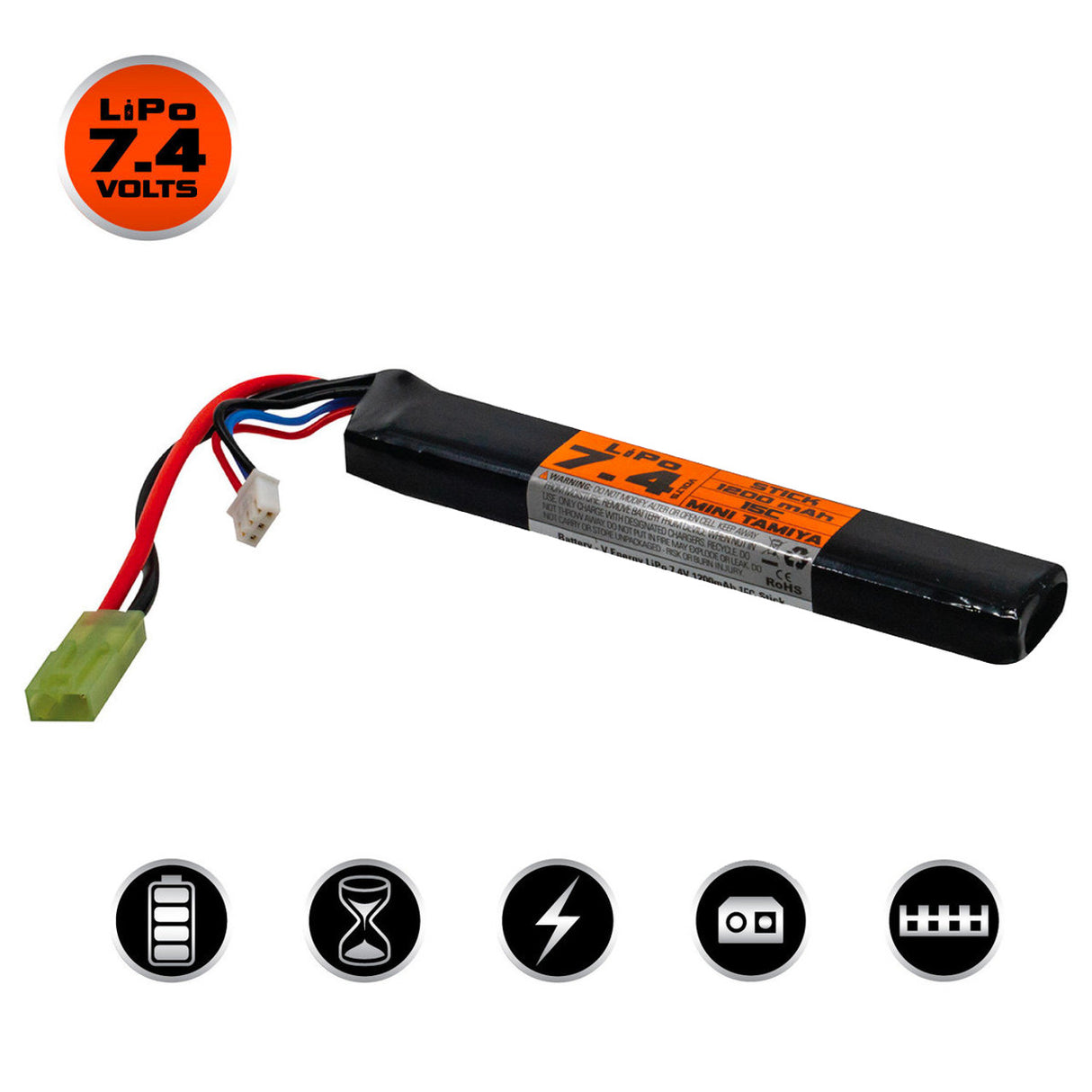 Li-Po 7,4 V 1200 mAh 30 C