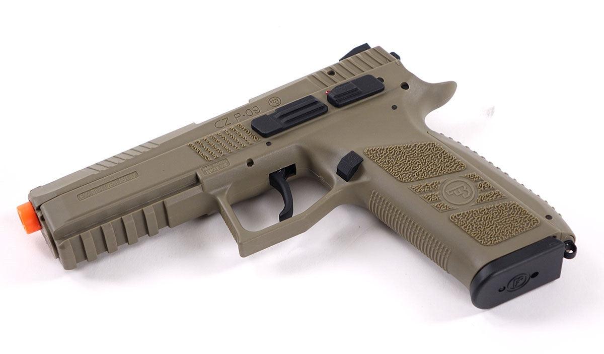 ASG - Pistola totalmente metálica CZ P-09 Airsoft GBB con licencia de servicio