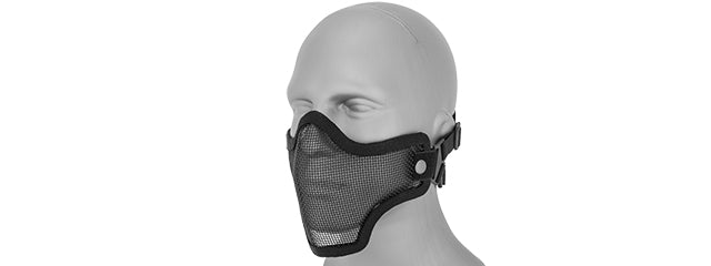 Lancer Tactical METAL MESH HALF MASK DOUBLE STRAP VERSION