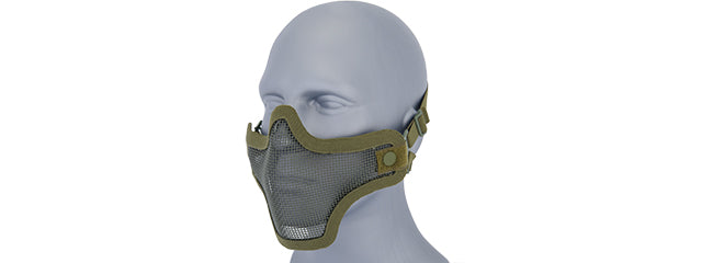 Lancer Tactical METAL MESH HALF MASK DOUBLE STRAP VERSION
