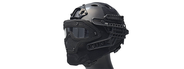 G-FORCE G4 SYSTEM NYLON BUMP HELMET MASK W/ GOGGLES