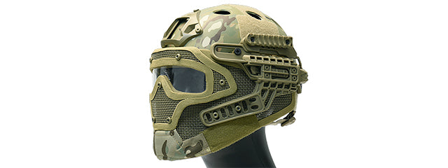 G-FORCE G4 SYSTEM NYLON BUMP HELMET MASK W/ GOGGLES