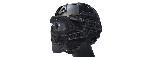 G-FORCE G4 SYSTEM NYLON BUMP HELMET MASK W/ GOGGLES