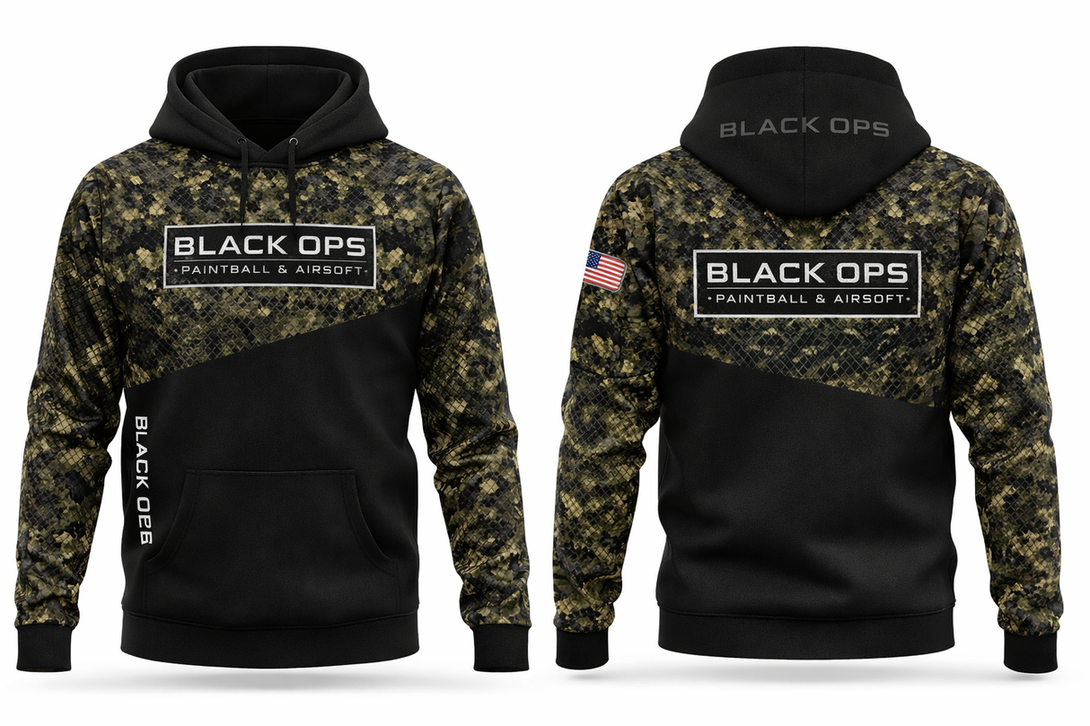 Black Ops Paintball Snake Skin Hoodie