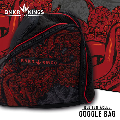 Bunker Kings Supreme Goggle Bag Red Tentacles