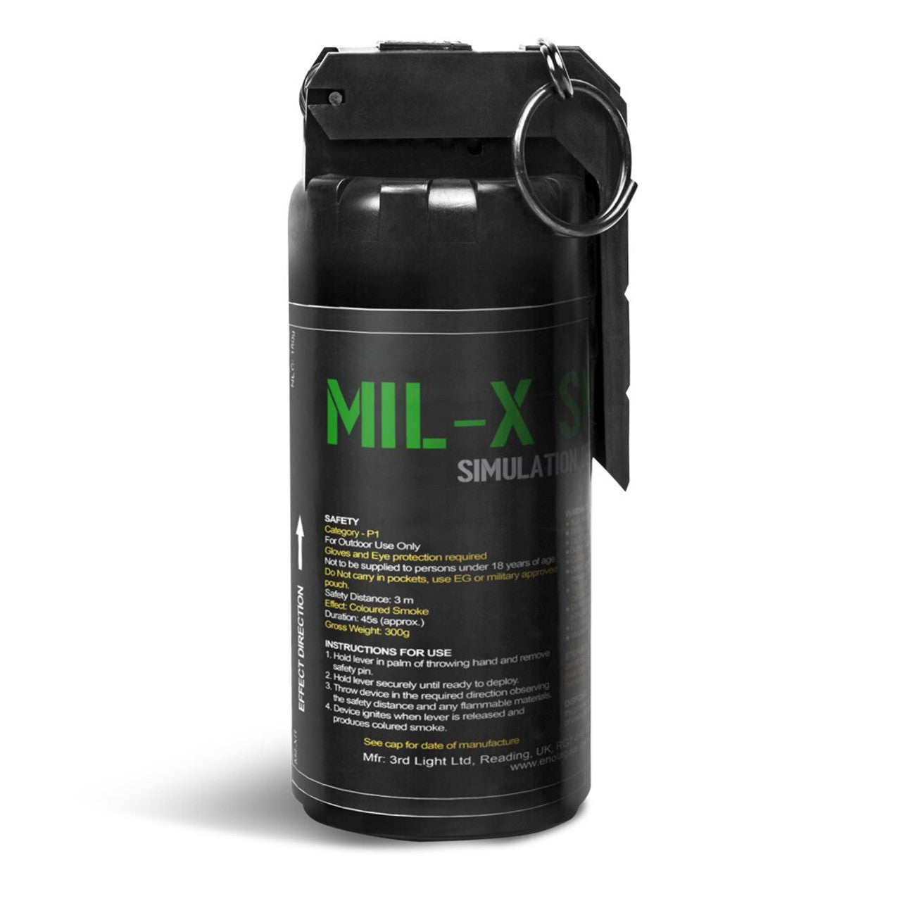 MilX Smoke Grenade Black Ops Paintball