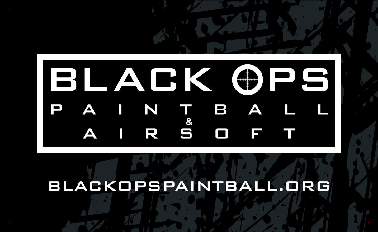 Estandarte de paintball y airsoft de Black Ops