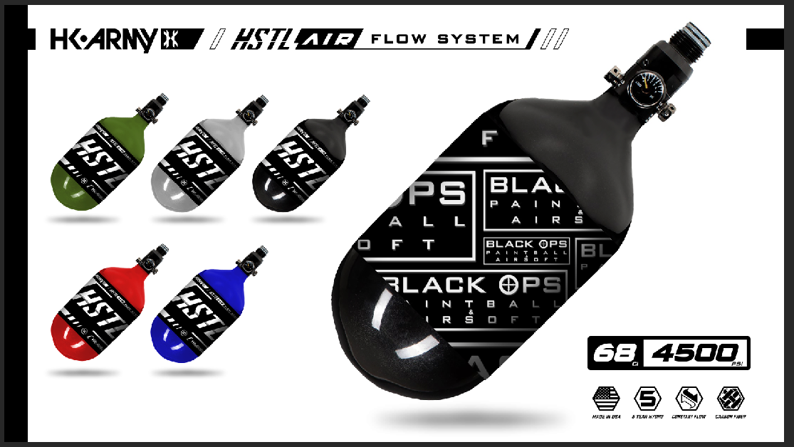 Custom Black Ops Paintball HK Army HSTL Tank