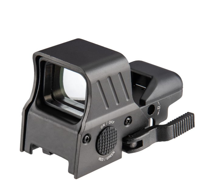 Lancer Tactical 4-Reticle Red/Green Dot Reflex Sight w/ QD Mount - BLACK