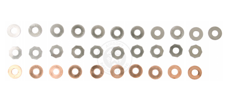 Lancer Tactical X-Mod Airsoft Performance Precision Shim Set for All AEG Gearboxes