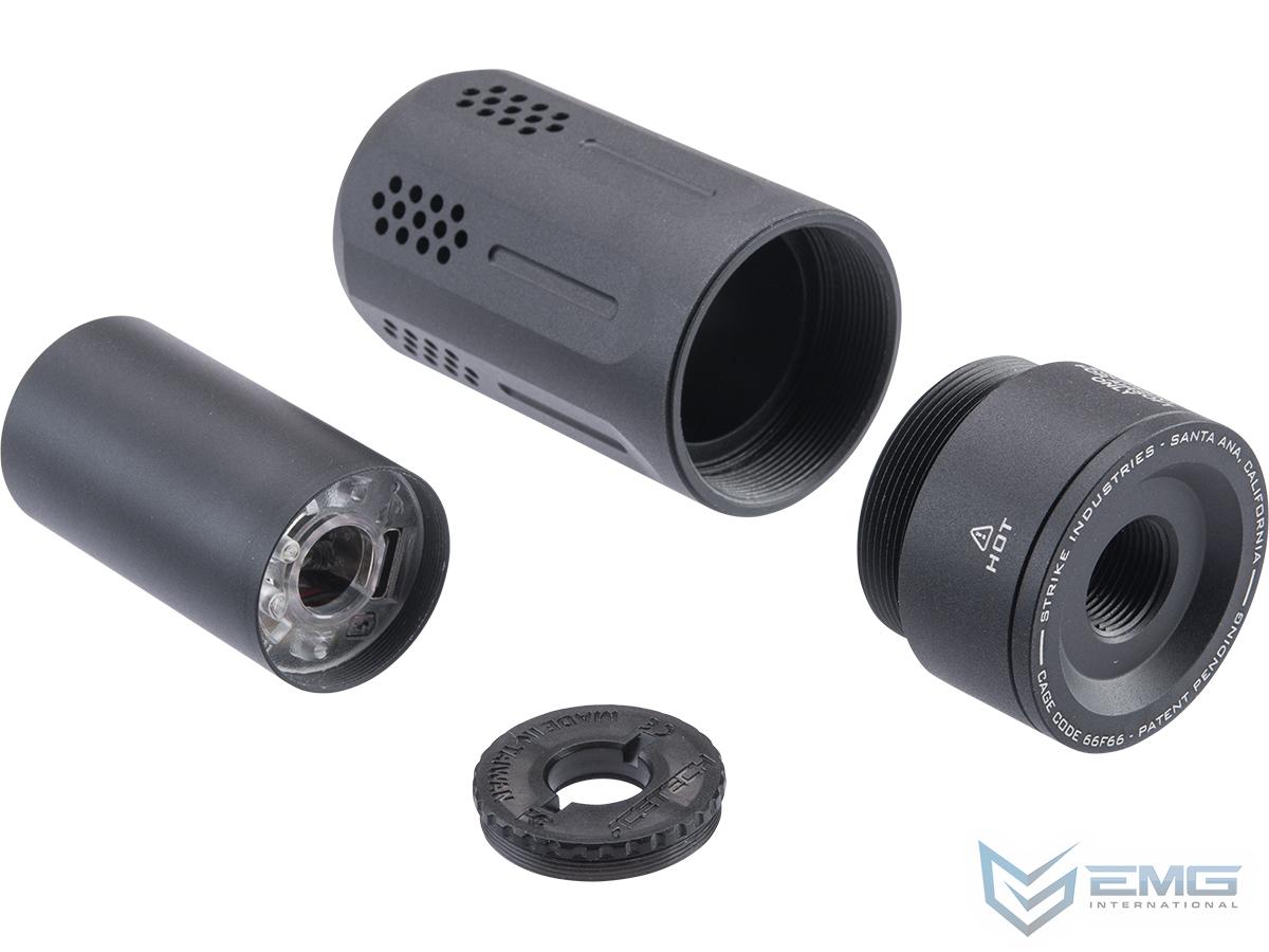 EMG Strike Industries Oppressor Universal Blast Shield con rastreador recargable ACETECH Bifrost M RGB incorporado