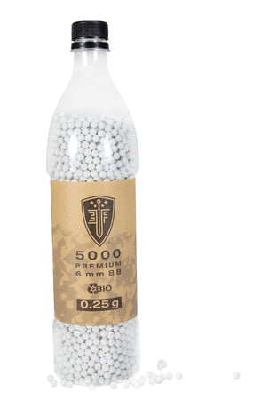 BIO Elite Force Premium 6 mm Airsoft BBS Munición 5000 unidades .20-.32 gramos