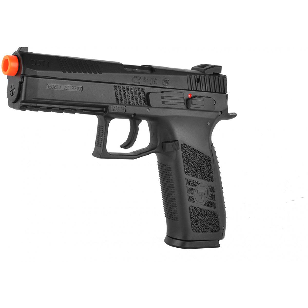 ASG - Pistola totalmente metálica CZ P-09 Airsoft GBB con licencia de servicio