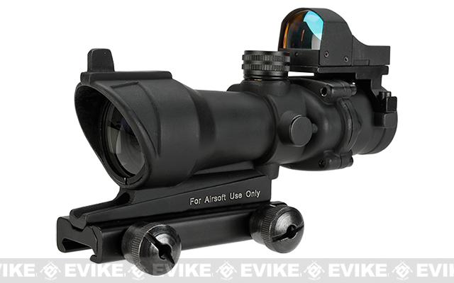 Element Bravo OP Style 4x32 Magnified Scope w/ Red Dot Reflex Sight for Airsoft Rifles