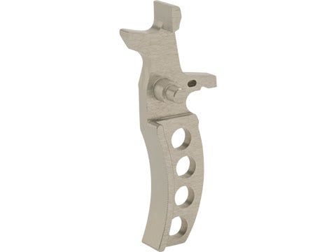 Retro Arms CNC Machined Aluminum Trigger for M4 / M16 (Color: Silver / Style D)
