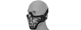 Lancer Tactical METAL MESH HALF MASK DOUBLE STRAP VERSION