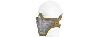 Lancer Tactical METAL MESH HALF MASK DOUBLE STRAP VERSION