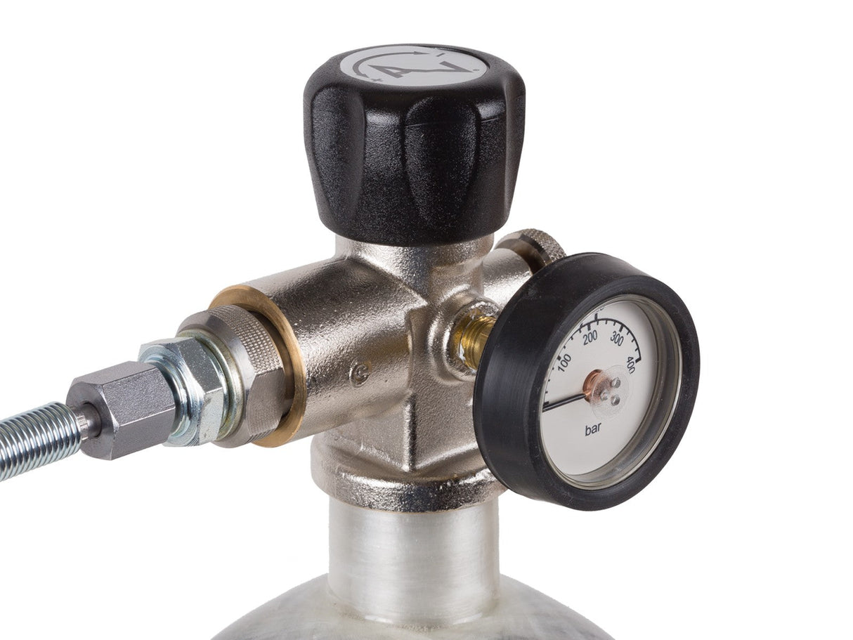 Air Venturi - Tanque de aire de fibra de carbono de 100 pulgadas cúbicas con válvula y manguera