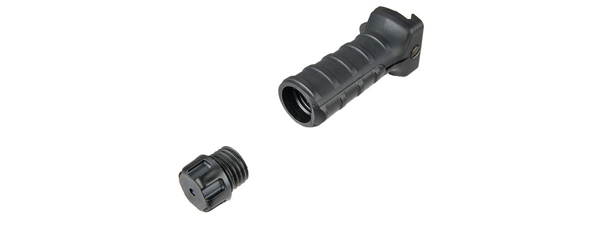 RANGER ARMORY AGARRE DELANTERO VERTICAL LARGO DE DESMONTAJE RÁPIDO CON ALMACENAMIENTO (NEGRO)