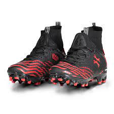 LT DIGGERZ_X1 - LOW TOP CLEATS - BLACK/RED
