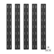 Panel de riel BCM Gunfighter M-LOK (color: negro/paquete de 5)