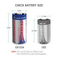 TENERGY - CR123A Lithium Battery with PTC Protection