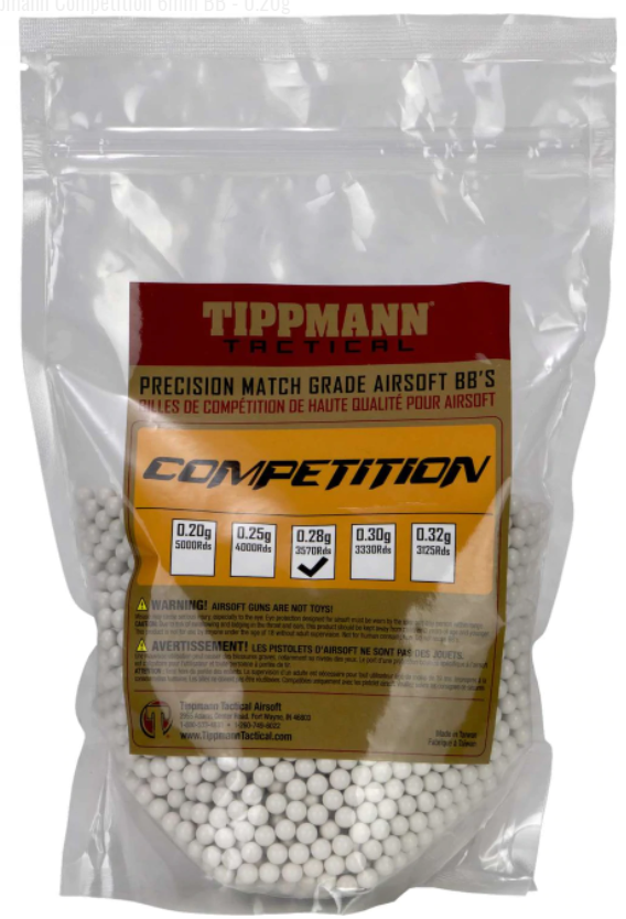 Tippmann Tactical - Airsoft de competición de precisión de grado de competición, bolas de 6 mm, 1 kg