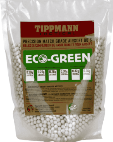 Tippmann Tactical - Airsoft Eco-Green Precision Match Grade 6mm BB's 1kg