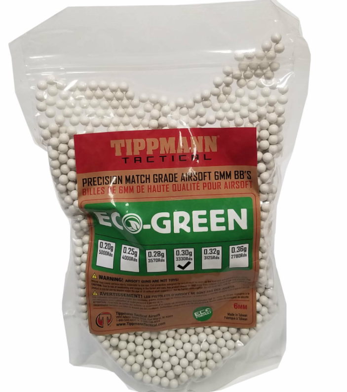 Tippmann Tactical - Airsoft Eco-Green Precision Match Grade 6mm BB's 1kg