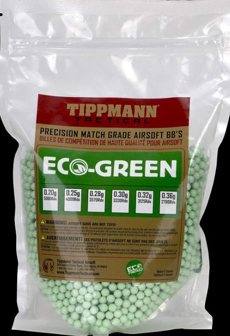 Tippmann Tactical - Airsoft Eco-Green Precision Match Grade 6mm BB's 1kg