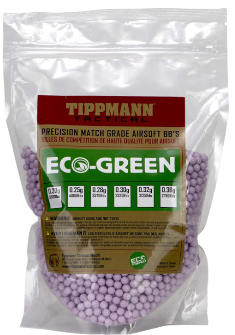 Tippmann Tactical - Airsoft Eco-Green Precision Match Grade 6mm BB's 1kg