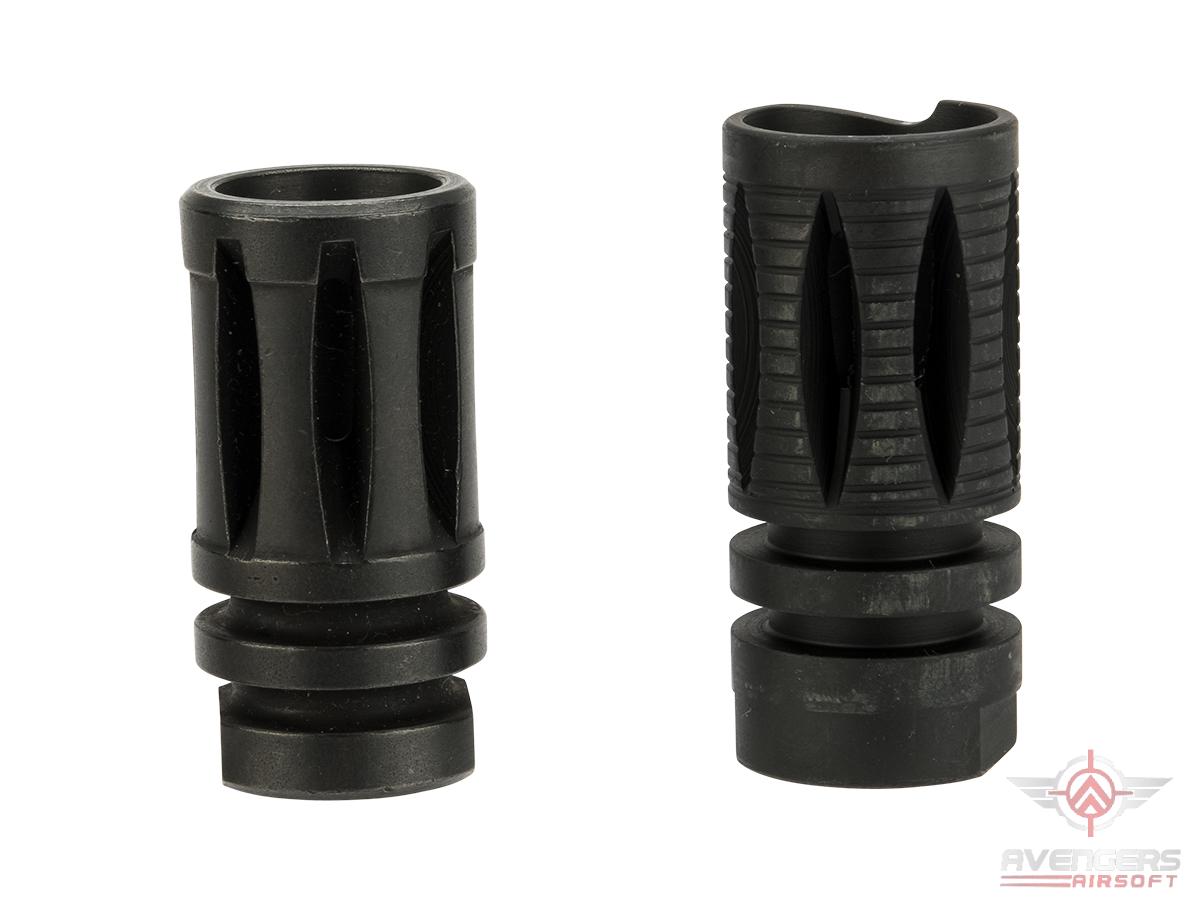 AVENGERS - Silenciador simulado QD para rifles Airsoft AEG negativos de 14 mm