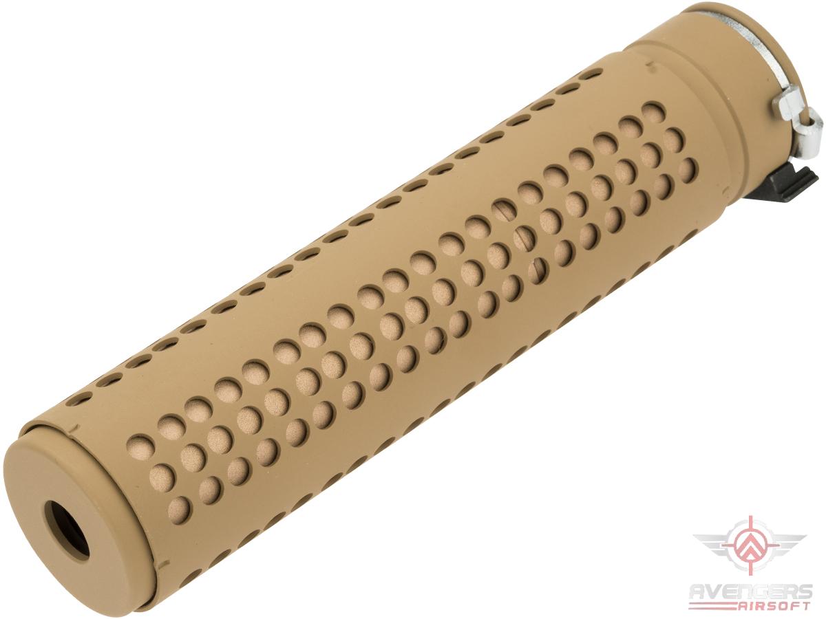 AVENGERS - Silenciador simulado QD para rifles Airsoft AEG negativos de 14 mm