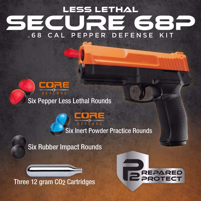 P2P Secure 68P Pepper Defense Kit