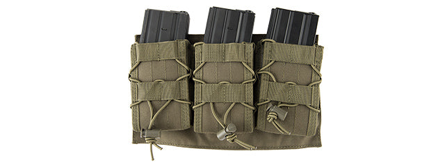 Lancer Tactical - Bolsa triple AR Mag Molle de nailon 1000D