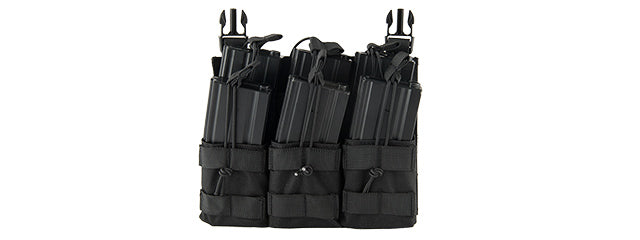 Lancer Tactical - Adaptive Hook and Loop Triple Dual Mag Pouch