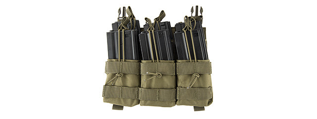 Lancer Tactical - Adaptive Hook and Loop Triple Dual Mag Pouch