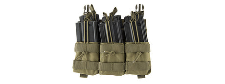 Lancer Tactical - Adaptive Hook and Loop Triple Dual Mag Pouch