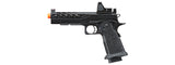 Lancer Tactical Knightshade Hi-Capa Gas Blowback Airsoft Pistol w/ Reflex Red Dot Sight