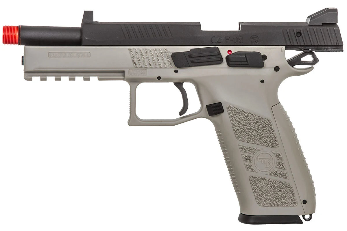 ASG - Pistola totalmente metálica CZ P-09 Airsoft GBB con licencia de servicio