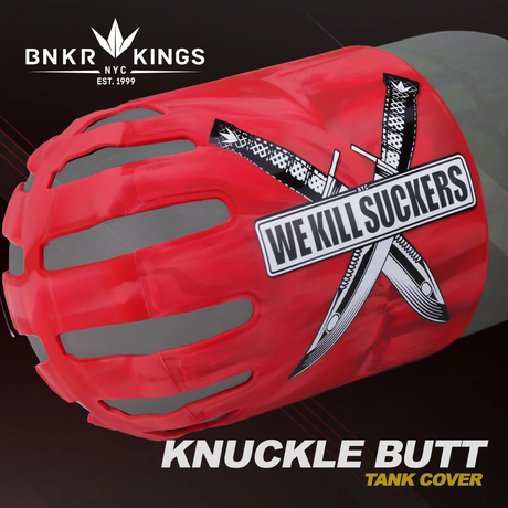 Bunker Kings Knuckle Butt Tank Cover WKS Knife Red