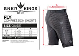 Bunker Kings compression Shorts Sizing Chart