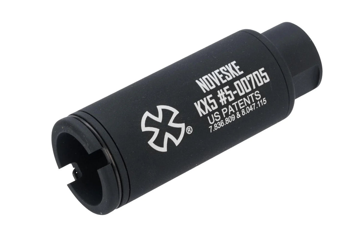 EMG, NOVESKE - Flash Hider w/ Built-In Nano Compact Rechargeable Tracer (Model: KX3 / Black)