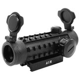 AIM Sports - Mira réflex con iluminación dual 1X25 con 3 rieles integrados