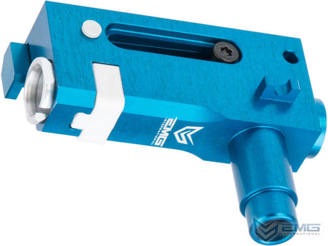 Unidad de salto de aluminio mecanizado CNC EMG x Retro Arms para AEG Airsoft serie AK (color: azul EMG) 