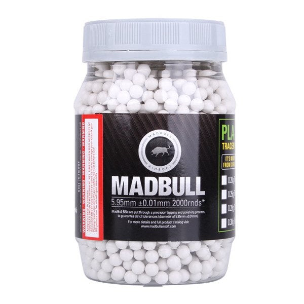 MadBull Premium Match Grade Heavy Weight 6mm Airsoft Sniper BB 2000 COUNT