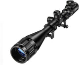CVLIFE - Hunting Rifle Scope 6-24x50 AOE Red and Green Illuminated Gun Scope with Free Mount