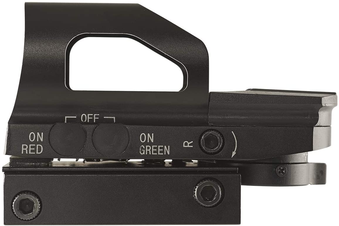 AXEON Optics Multi-Reticle Reflex Gun Sight, RG49 Hooded Reflex Sight, Black