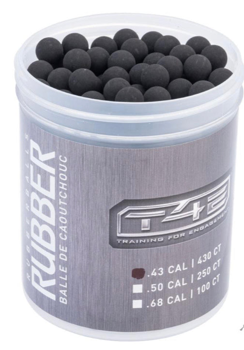 T4E Training for Engagement Rubber Ball Training Munitions (Caliber: .43 / 430 Rounds)